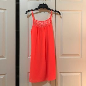 Neon orange dress new with tags